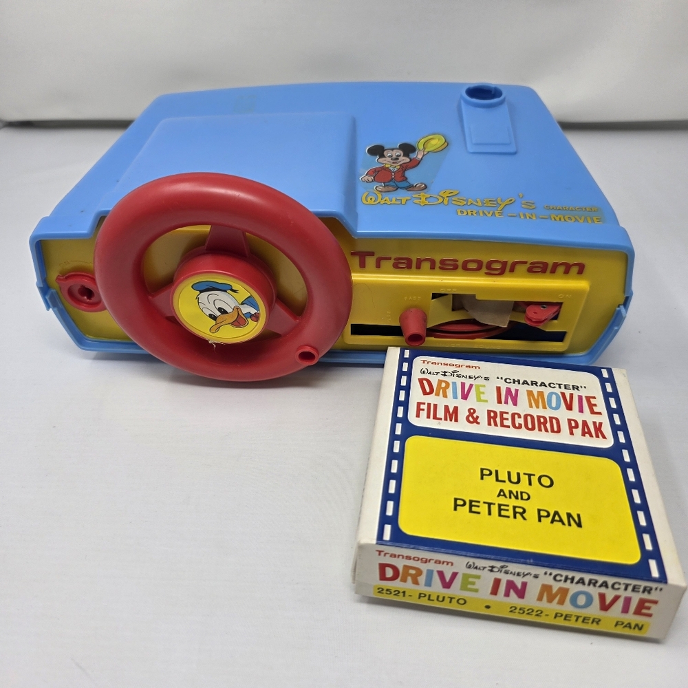 VTG 1969 Walt Disney's Drive-In-Movie Projector By Transogram *AS IS*